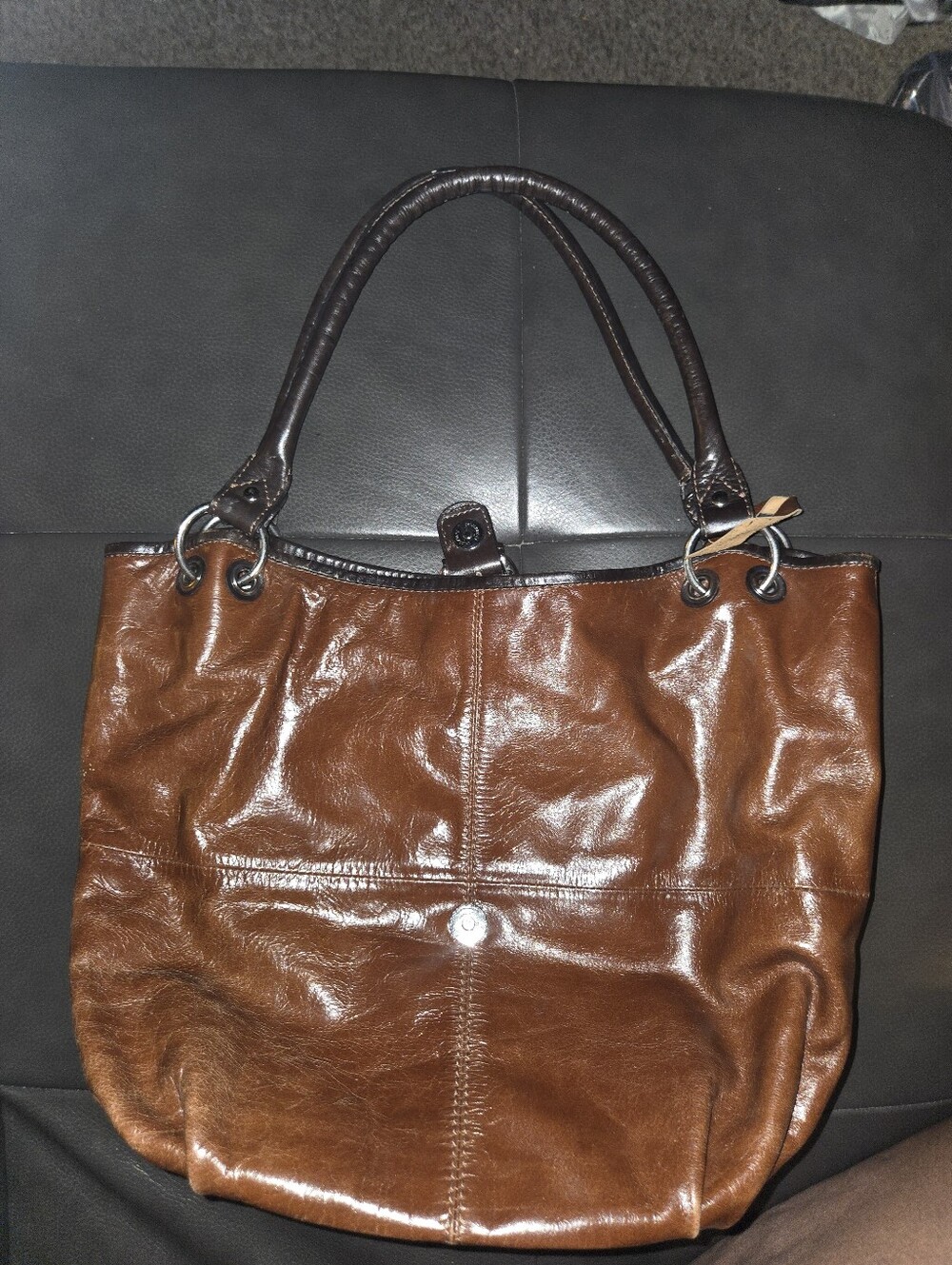 Nina Rossi Leather Bag in Brown